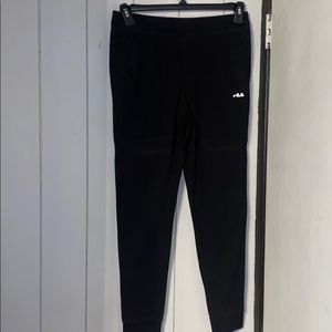black fila sweatpants joggers